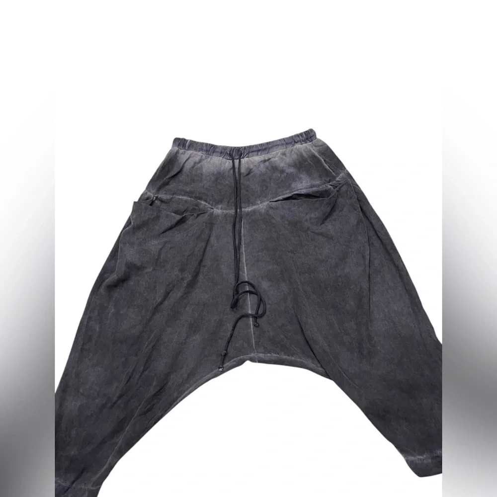 RIA DUNN lost found Harem Pants Elastic Waist Drop Pant Sz:S